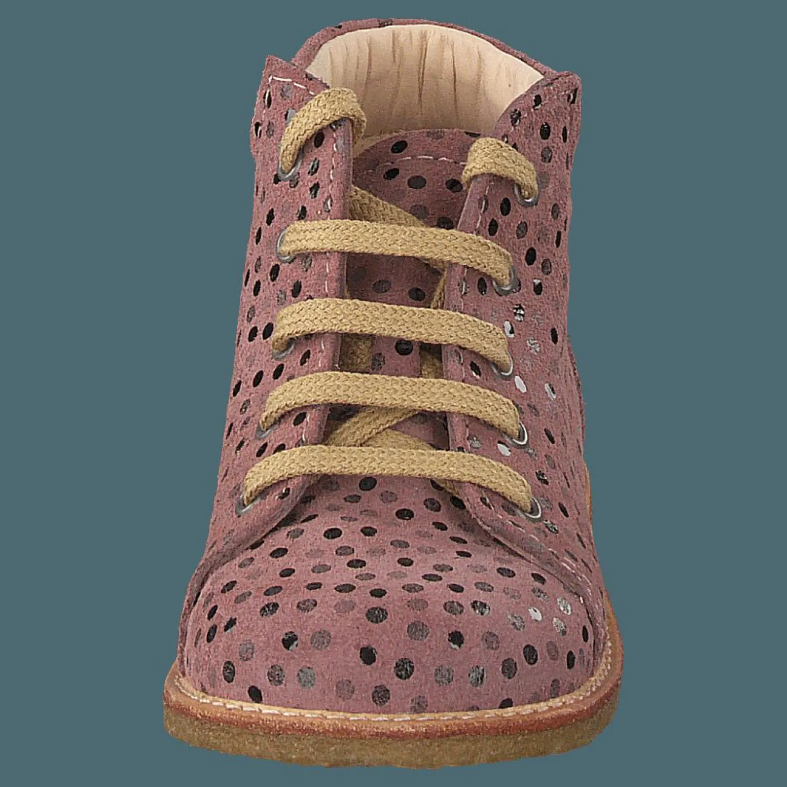 Starter Boot With Laces Rose Dot