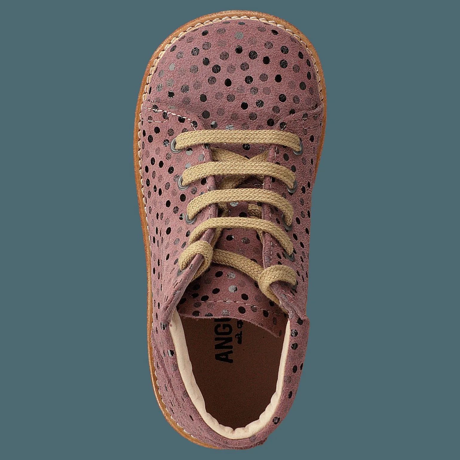 Starter Boot With Laces Rose Dot