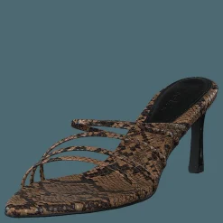 Strappy Pointy Sandals Snake