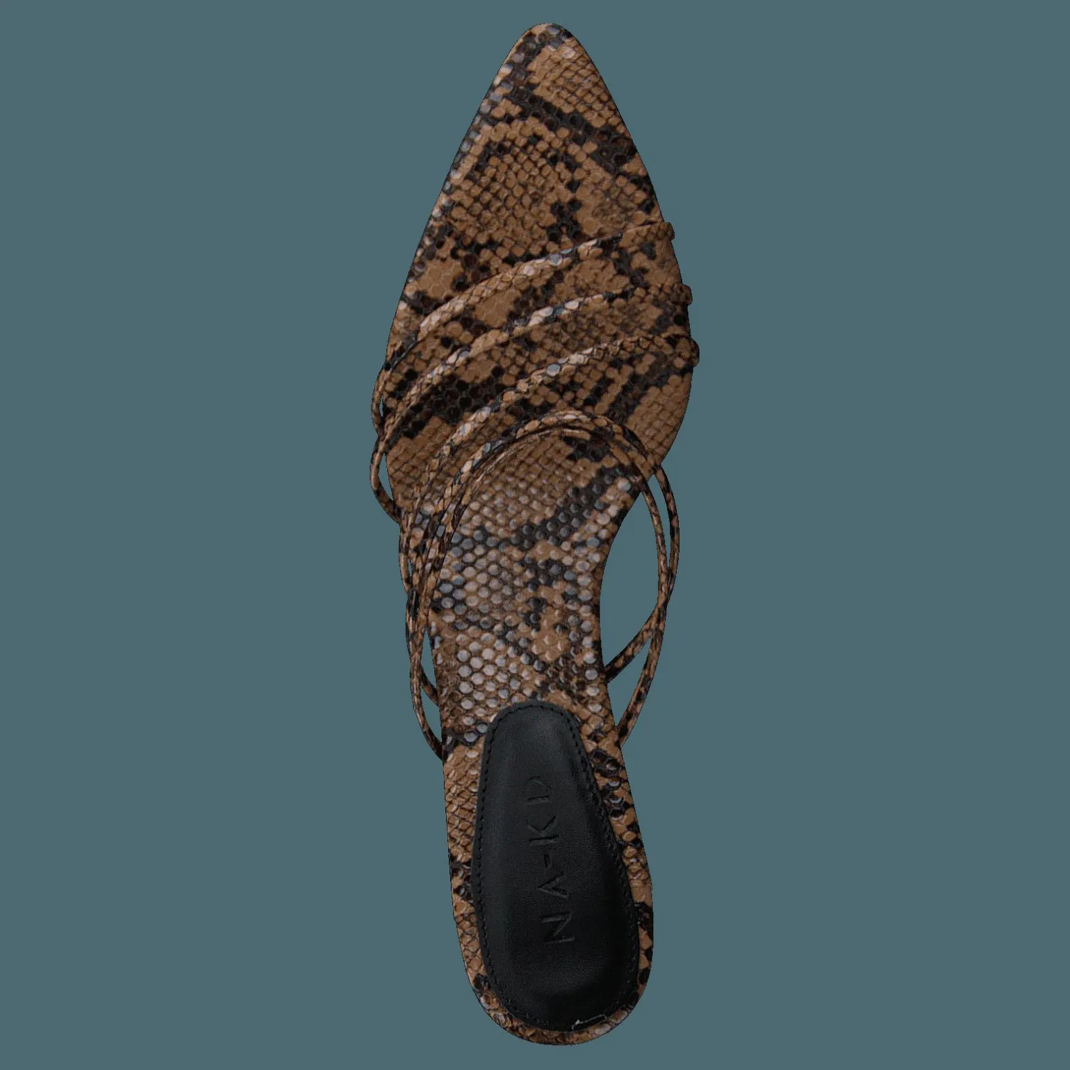 Strappy Pointy Sandals Snake