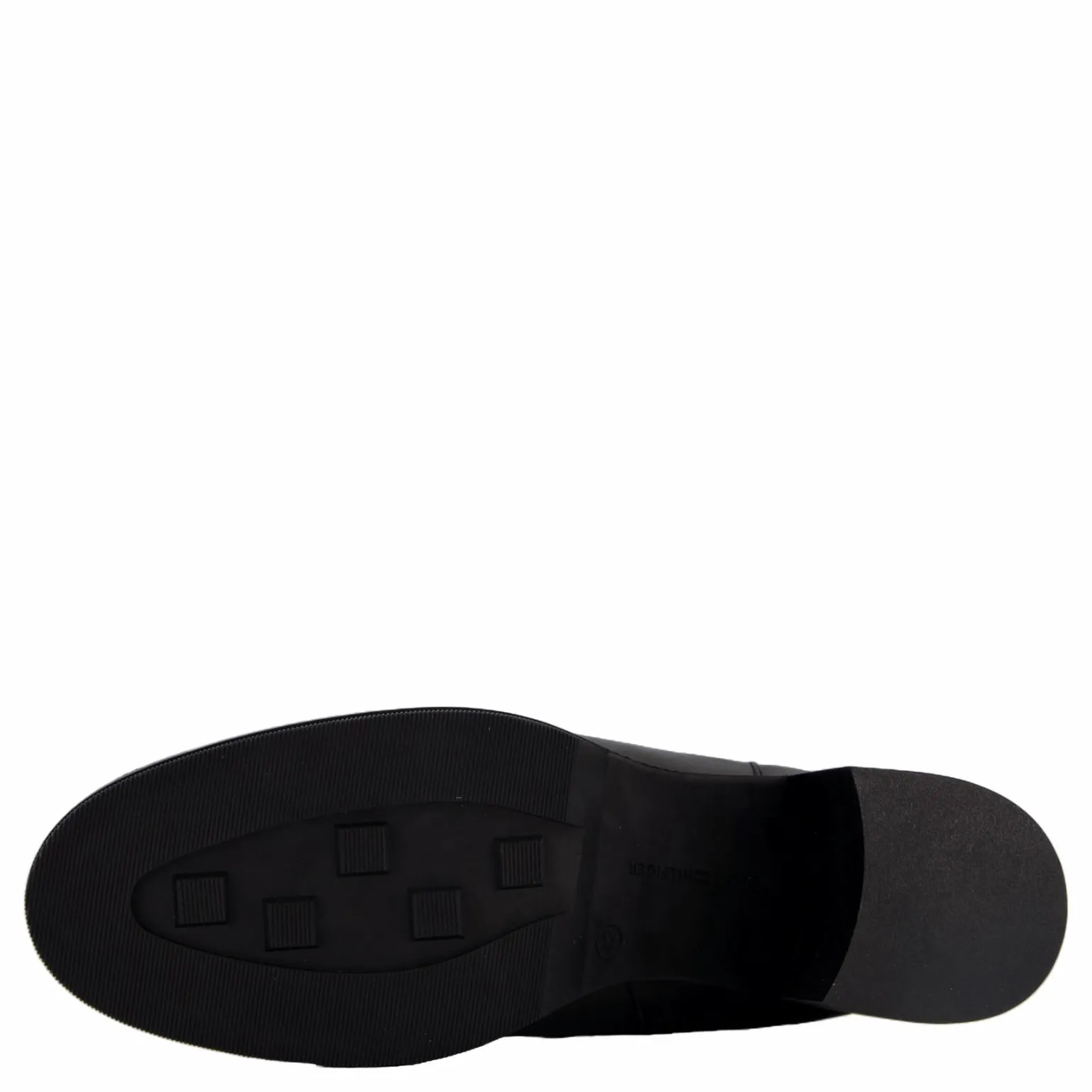 Th Chain Leather Long Boot Black