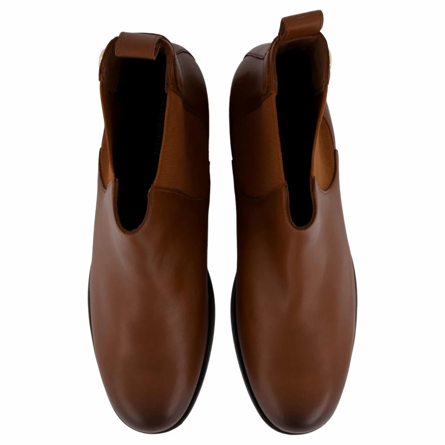 Th Stud Leather Low Chelsea Cognac Brown