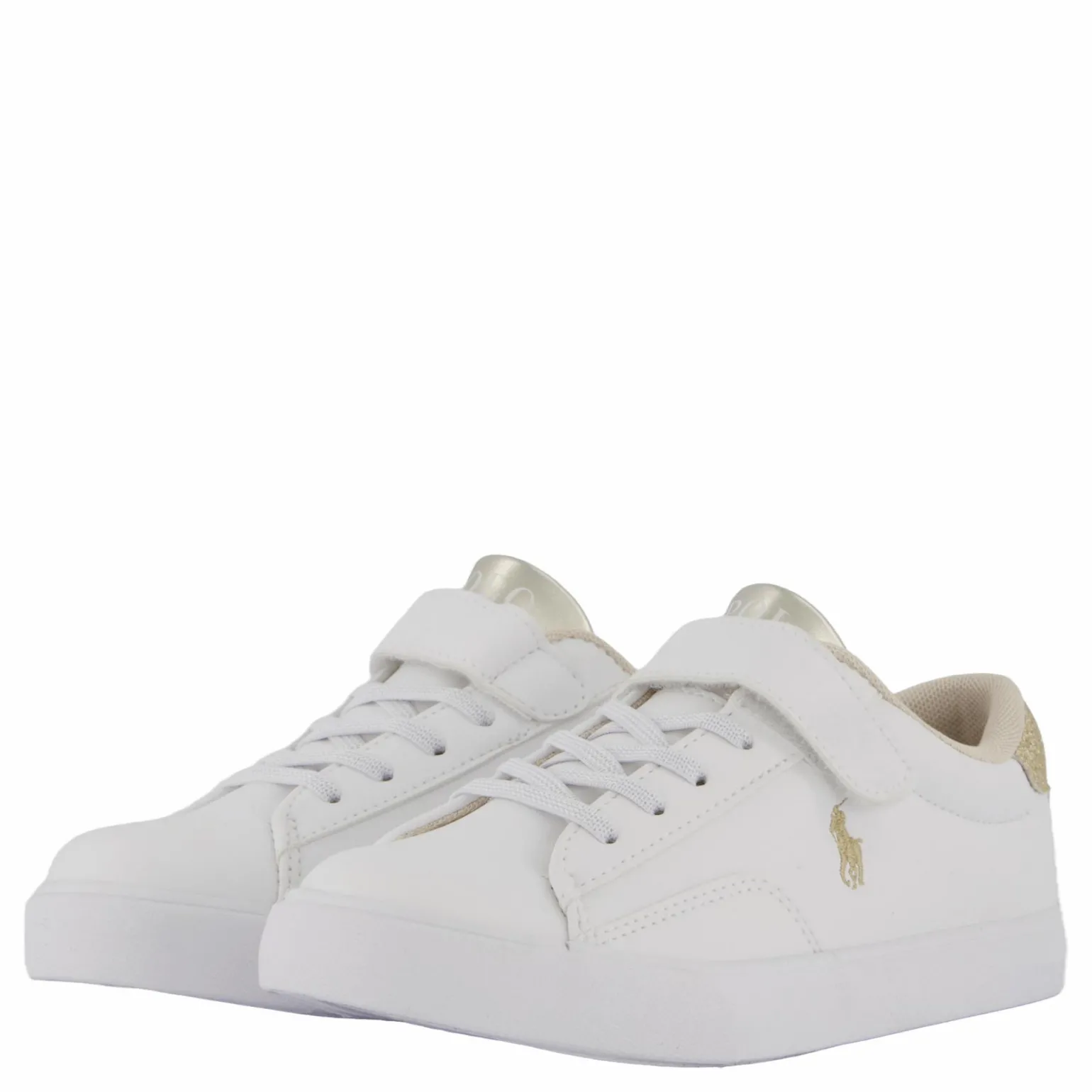 Theron V Ps White Smooth Pu/gold Metallick