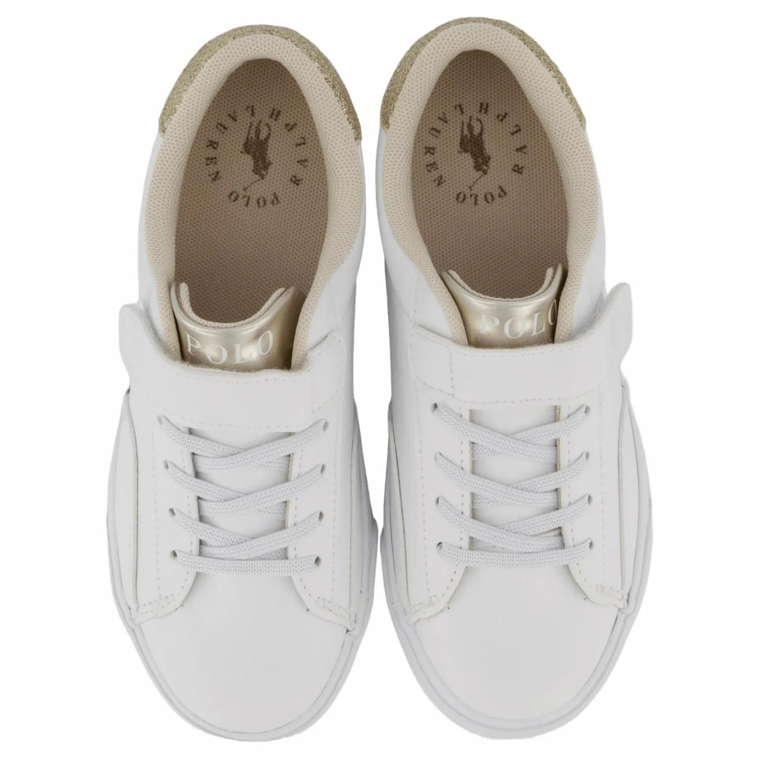 Theron V Ps White Smooth Pu/gold Metallick