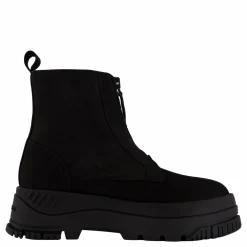 Tjw Zip Up Flatform Nubuck Bo Black
