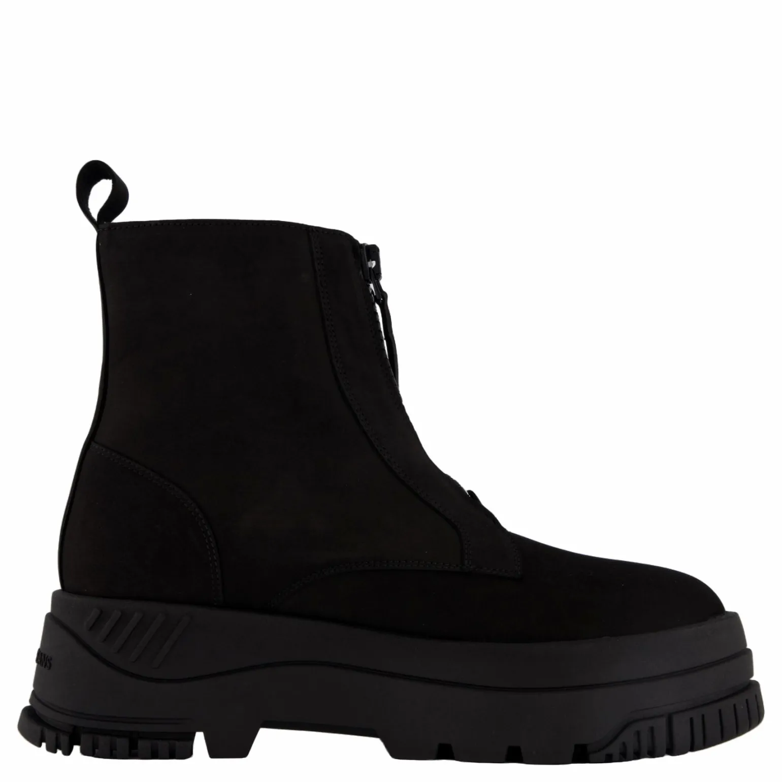 Tjw Zip Up Flatform Nubuck Bo Black