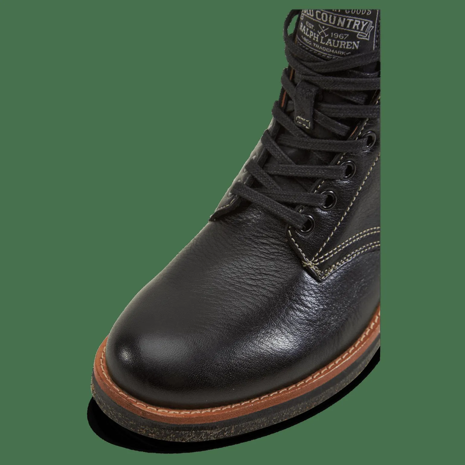 Tumbled Leather Boot Black