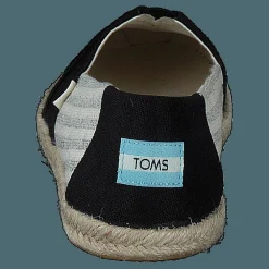 University Stripe Organic Cott Black