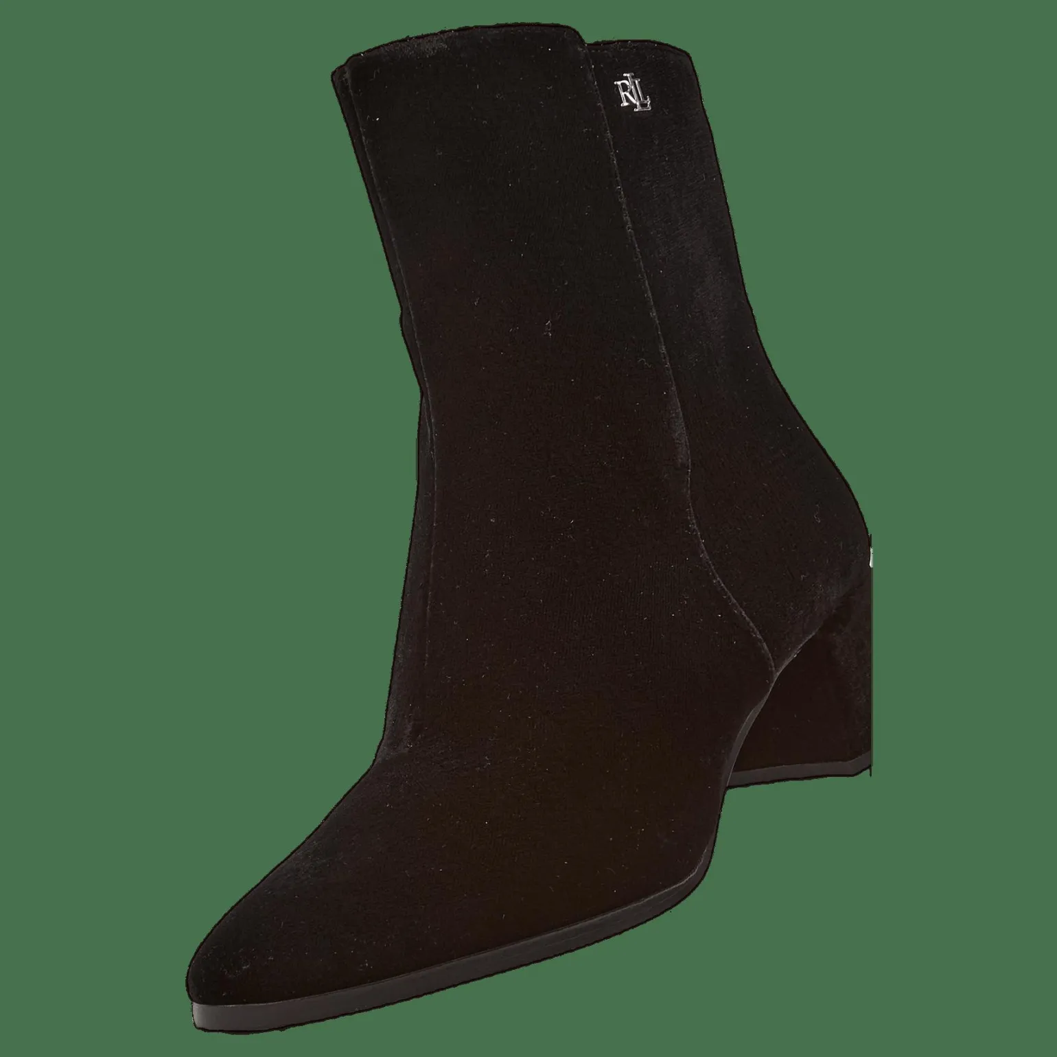 Wendey II Velvet Bootie Black